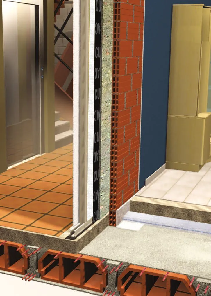 Sistema ChovACUSTIC 65 FIELTEX para revestimento de placa simples