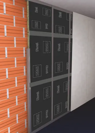 Sistema PAINEL ChovACUSTIC LR para revestimento de placa simples