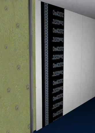 Sistema ChovACUSTIC para revestimento semi-direto duplo