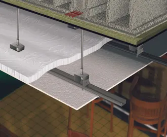 Sistema ChovACUSTIC para teto simples