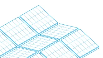 Solar fixações Plano Inclinado Este/Oeste
